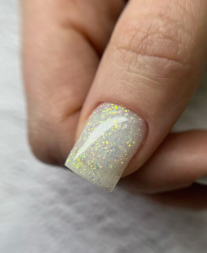 BSG   KONFITYUR HB   #66   НИЗКАЯ ВЯЗКОСТЬ   13г (шайба)   Гель для моделирования средне-жидкий полупрозрачный молочный с хлопьями Юки