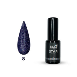 KLIO Гель-лак светоотражающий STAR COLLECTION 8мл №08