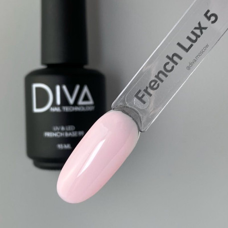 DIVA   Гель-лак полупрозрачный   15мл   FRENCH LUX   #05   (СНЯТО)
