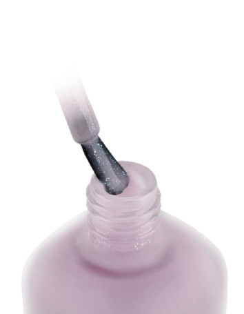 IQ BEAUTY   Gold Hardener  LILAC   12,5мл   Укрепитель  для ослабленных и ломких ногтей с коллоидным золотом