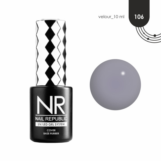 NAIL REPUBLIC   Base VELOUR   #106   10мл   База камуфлирующая цветная