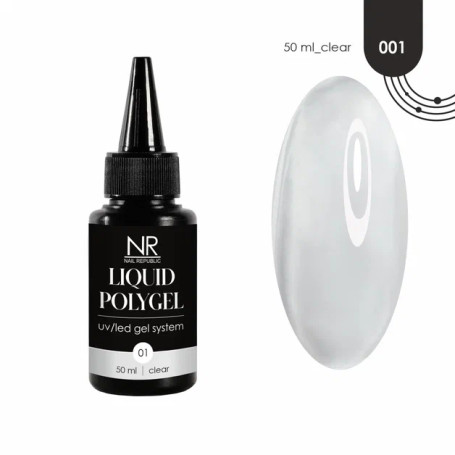 NAIL REPUBLIC   Liquid Polygel   #01   50мл   Жидкий полигель Прозрачный