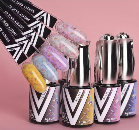 VOGUE NAILS   Камуфлирующая база с поталью  SWEETY base  10мл  #05