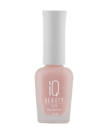 IQ BEAUTY   Gold Hardener  BLUSH   12,5мл   Укрепитель  для ослабленных и ломких ногтей с коллоидным золотом