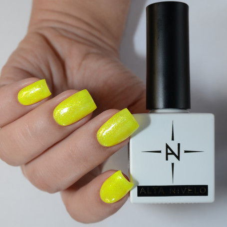 ALTA NIVELO   Гель-лак неоновый с поталью   10мл   ECSTASY   #214