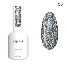 TIES   Гель-лак светоотражающий  10мл  Night Diamond   #06