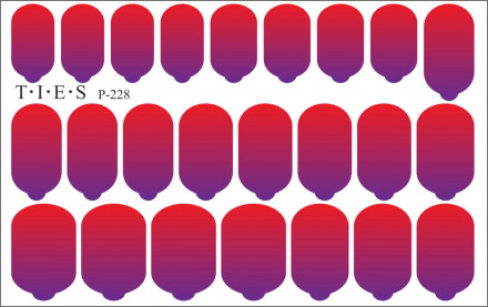TIES   Пленка для маникюра   P-228