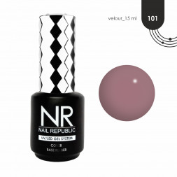 NAIL REPUBLIC   Base VELOUR   #101   15мл   База камуфлирующая цветная