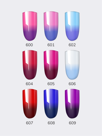 NAIL REPUBLIC   #606 Thermo Color   10мл   Гель-лак термо