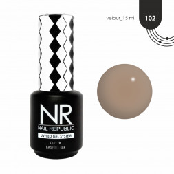NAIL REPUBLIC   Base VELOUR   #102   15мл   База камуфлирующая цветная