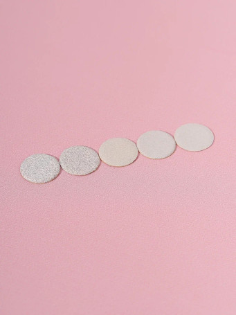 ALGEBRA BEAUTY   SOFT WHITE   Тонкие   S (15мм)   #150   (50шт)   Сменные файлы  для педикюрного диска без подложки