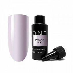 ONE NAIL   Base LILAC   50мл (бутылка)   База прозрачная жесткая