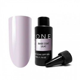 ONE NAIL   Base LILAC   50мл (бутылка)   База прозрачная жесткая