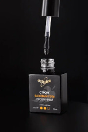 ОПЦИЯ   СТРОНГ базовый гель ПРОЗРАЧНЫЙ   15мл   База прозрачная жесткая   {4083}