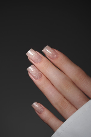 NAIL REPUBLIC   Gel NUDE FLASH   #251   15г   Гель  для моделирования средне-жидкий светоотражающий