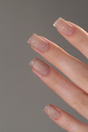 NAIL REPUBLIC   Gel NUDE FLASH   #251   15г   Гель  для моделирования средне-жидкий светоотражающий
