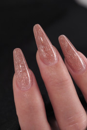 NAIL REPUBLIC   Gel NUDE FLASH   #252   15г   Гель  для моделирования средне-жидкий светоотражающий