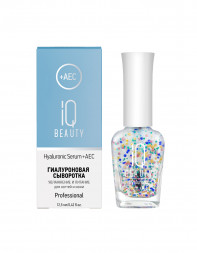 IQ BEAUTY   Гиалуроновая сыворотка для увлажнения ногтей и кутикулы  12,5мл   HYALURONIC SERUM +AEC