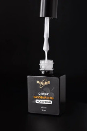 ОПЦИЯ   СТРОНГ базовый гель МОЛОЧНЫЙ   15мл   База камуфлирующая жесткая   {7208}