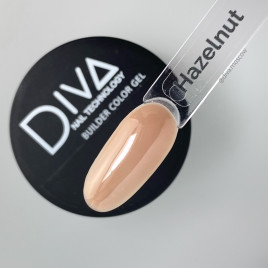 DIVA   Гель для моделирования  30мл  Builder gel   HAZELNUT   (СНЯТО)