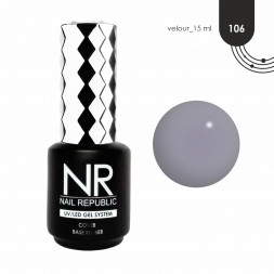 NAIL REPUBLIC   Base VELOUR   #106   15мл   База камуфлирующая цветная