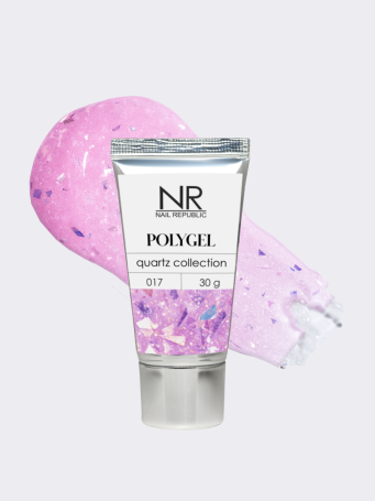 NAIL REPUBLIC   PolyGel QUARTZ   #17   30г   Полигель с шиммером