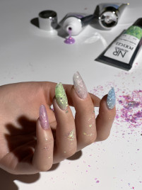 NAIL REPUBLIC   PolyGel QUARTZ   #17   30г   Полигель с шиммером