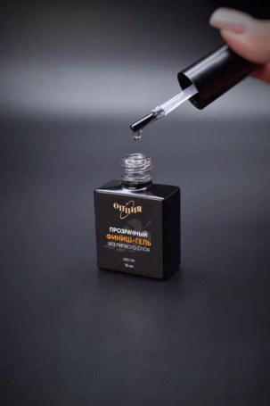ОПЦИЯ   Финиш-гель ПРОЗРАЧНЫЙ   15мл   Топ без л/с   {4085}