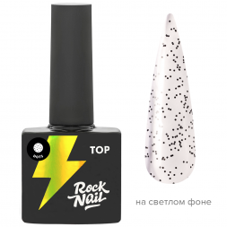 ROCK NAIL Топ No Wipe Dots (10 мл.) 