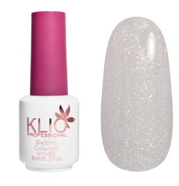 KLIO  Камуфлирующая база с шиммером молочная  8мл  Base  WEDDING   №01