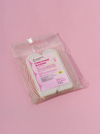 ALGEBRA BEAUTY   SOFT WHITE   Для педикюрной терки   S   #240   (50шт)   Сменные  файлы для пилки без подложки