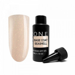 ONE NAIL   Base SEASHELL   50мл (бутылка)   База камуфлирующая жесткая  c шиммером