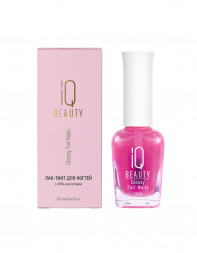 IQ BEAUTY   Лак-тинт для ногтей с AHA-кислотами   12,5мл   Glossy Tint Nails PINK GLASS