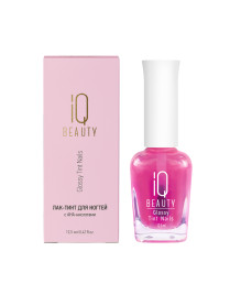 IQ BEAUTY Glossy Tint Nails PINK GLASS 12,5мл Лак-тинт для ногтей с AHA-кислотами