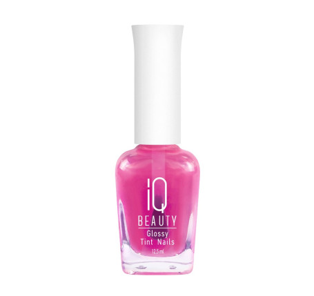 IQ BEAUTY   Glossy Tint Nails   PINK GLASS   12,5мл   Лак-тинт для ногтей с AHA-кислотами