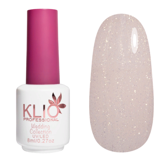 KLIO  Камуфлирующая база  с шиммером  8мл  Base  WEDDING   №04