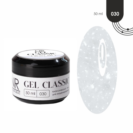 NAIL REPUBLIC   Gel CLASSIC   #30   50г   Гель  для моделирования средне-жидкий с шиммером