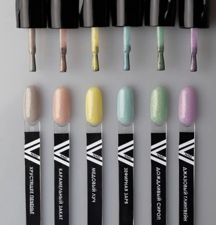 VOGUE NAILS   Гель-лак полупрозрачный с блестками  10мл  ДЖАЗОВЫЙ ГЛИНТВЕЙН