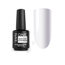 ONE NAIL Base ULTRA WHITE 15мл База камуфлирующая жесткая