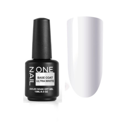 ONE NAIL   Base ULTRA WHITE   15мл   База камуфлирующая жесткая