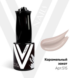 VOGUE NAILS Гель-лак полупрозрачный с блестками 10мл КАРАМЕЛЬНЫЙ ЗАКАТ