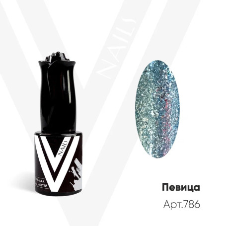 VOGUE NAILS   Гель-лак фольгированный  10мл  ПЕВИЦА