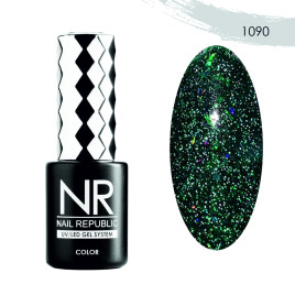 NAIL REPUBLIC #1090 Bright Flash 10мл Гель-лак светоотражающий