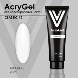 VOGUE NAILS   AcryGel Classic  белый 20мл  #02