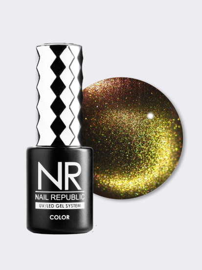NAIL REPUBLIC   CAT   #024   3D   10мл   Гель-лак кошачий глаз