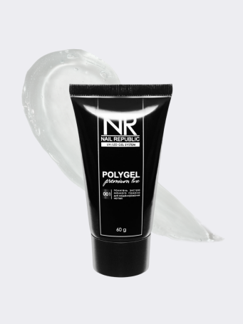 NAIL REPUBLIC   PolyGel PREMIUM LINE   #01   60г   Полигель прозрачный