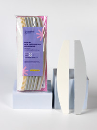 ALGEBRA BEAUTY   ДЛЯ ОГРУБЕВШЕЙ КОЖИ   Набор для пилочного маникюра   (основа, #240*5, #2400*5)