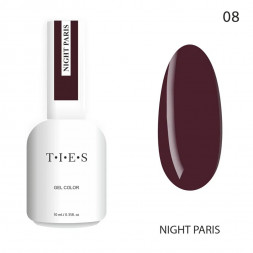 TIES   Гель-лак  10мл  NIGHT PARIS   #008