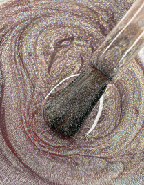 IQ BEAUTY Prolac #174 HYPNOSIS MILKSHOT 12,5мл Лак для ногтей с биокерамикой голографик