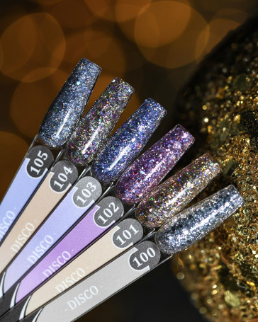 ALTA NIVELO   Гель-лак с шестигранниками   10мл   DISCO   #102